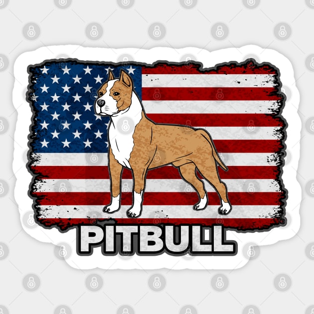 Pitbull Dog Sticker by RadStar